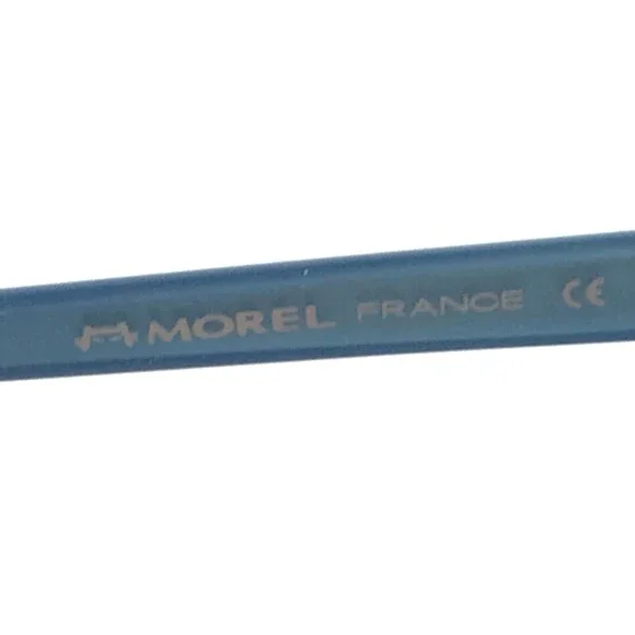 Morel Eyeglasses Frames LIGHTEC 8108L BB011 Blue Round Full Rim 52-16-135 - Picture 9 of 12